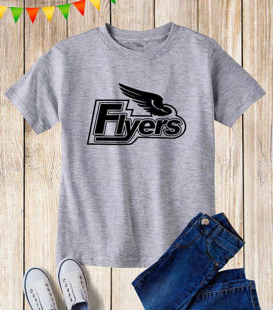 Kids Flyers Eagle Wing Slogan USA T Shirt
