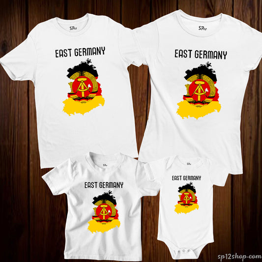 East Germany Flag T Shirt Olympics FIFA World Cup Country Flag Tee Shirt