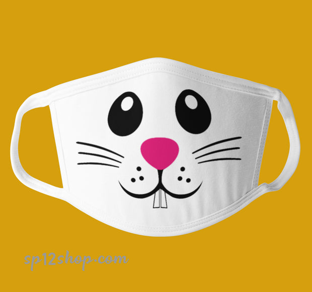 Easter Bunny Rabbit Cute Face Mask Covering