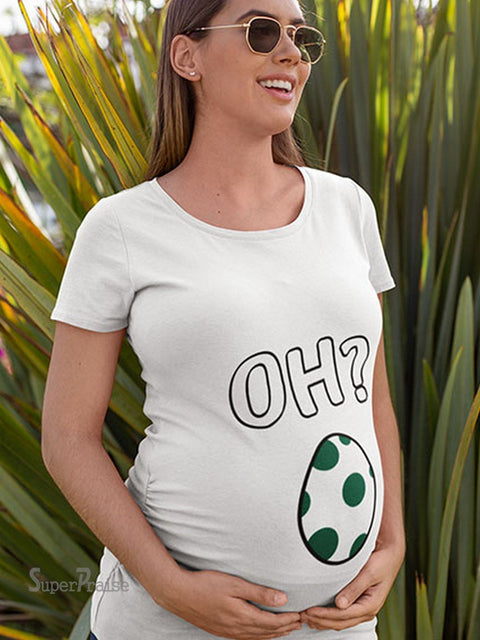 Easter Egg Pregnancy Maternity T Shirts 