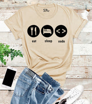 Eat Sleep Code Programmer T Shirt