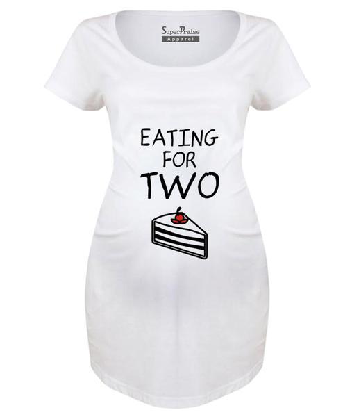 Eating For Two Baby Announcement Pregnancy T Shirts