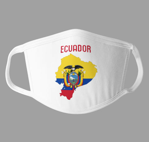 Ecuador Flag Face Mask Cover Patriotic Facemask Covering