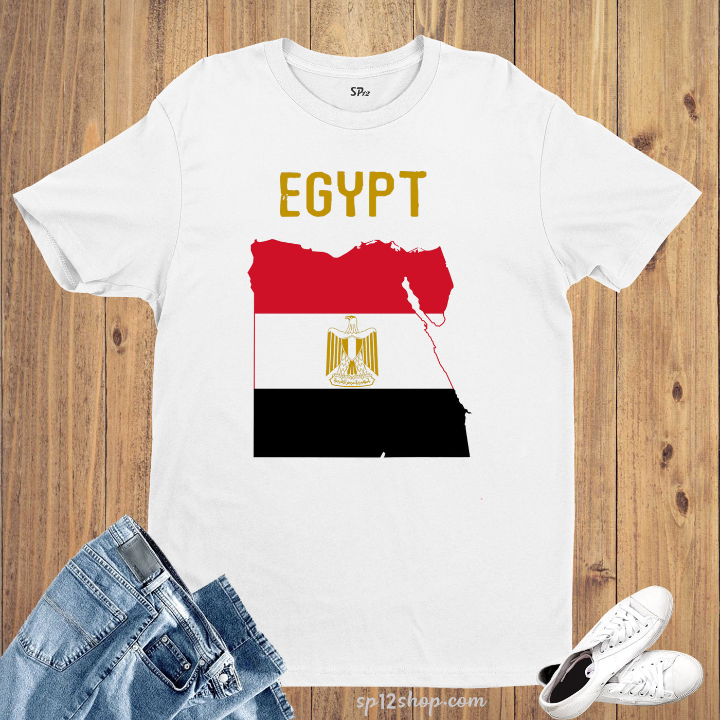 Egypt Flag T Shirt Olympics FIFA World Cup Country Flag Tee Shirt