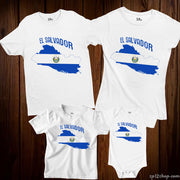 El Salvador Flag T Shirt Olympics FIFA World Cup Country Flag Tee Shirt