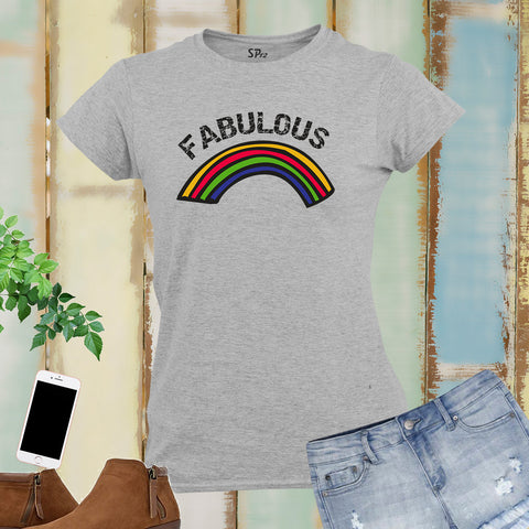 Fabulous Colourful Rainbow Women T Shirt
