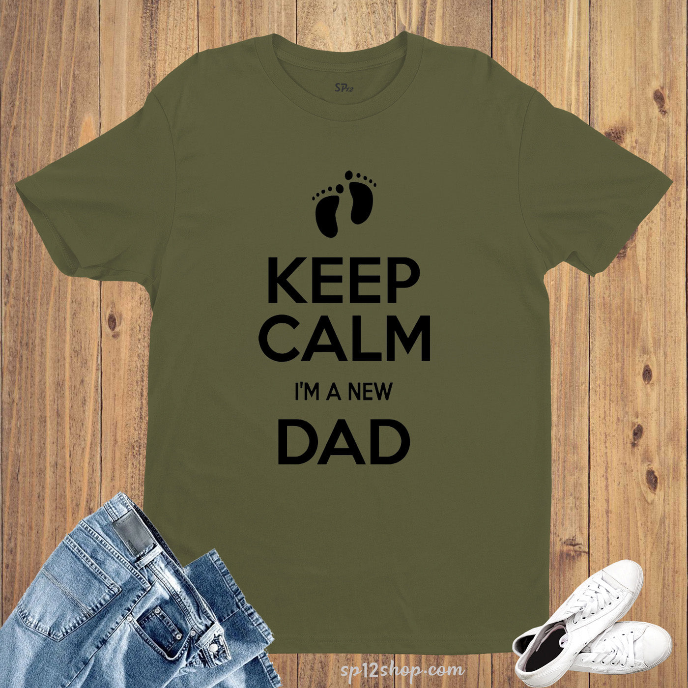 Keep Calm I Am a New Daddy Funny Dad T Shirt 