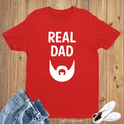 Family Dad Funny T Shirt Real Dads Beard Slogan