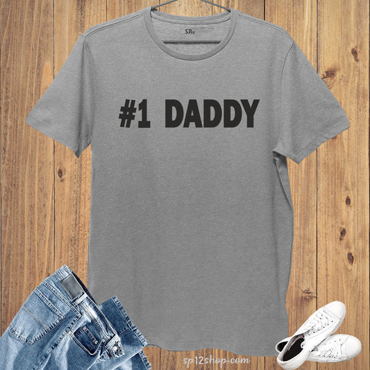 Hashtag Daddy Father Dad T Shirt Fathers Day Gift