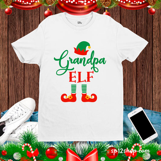 Grandpa elf Christmas T shirt