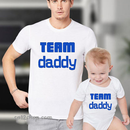Father Daddy Daughter Dad Son Matching T shirts Baby Bodysuit Team Daddy