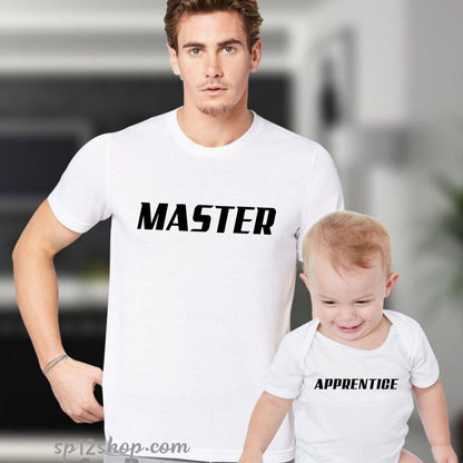 Father Daddy Daughter Dad Son Matching T shirts Pair Master Apprentice