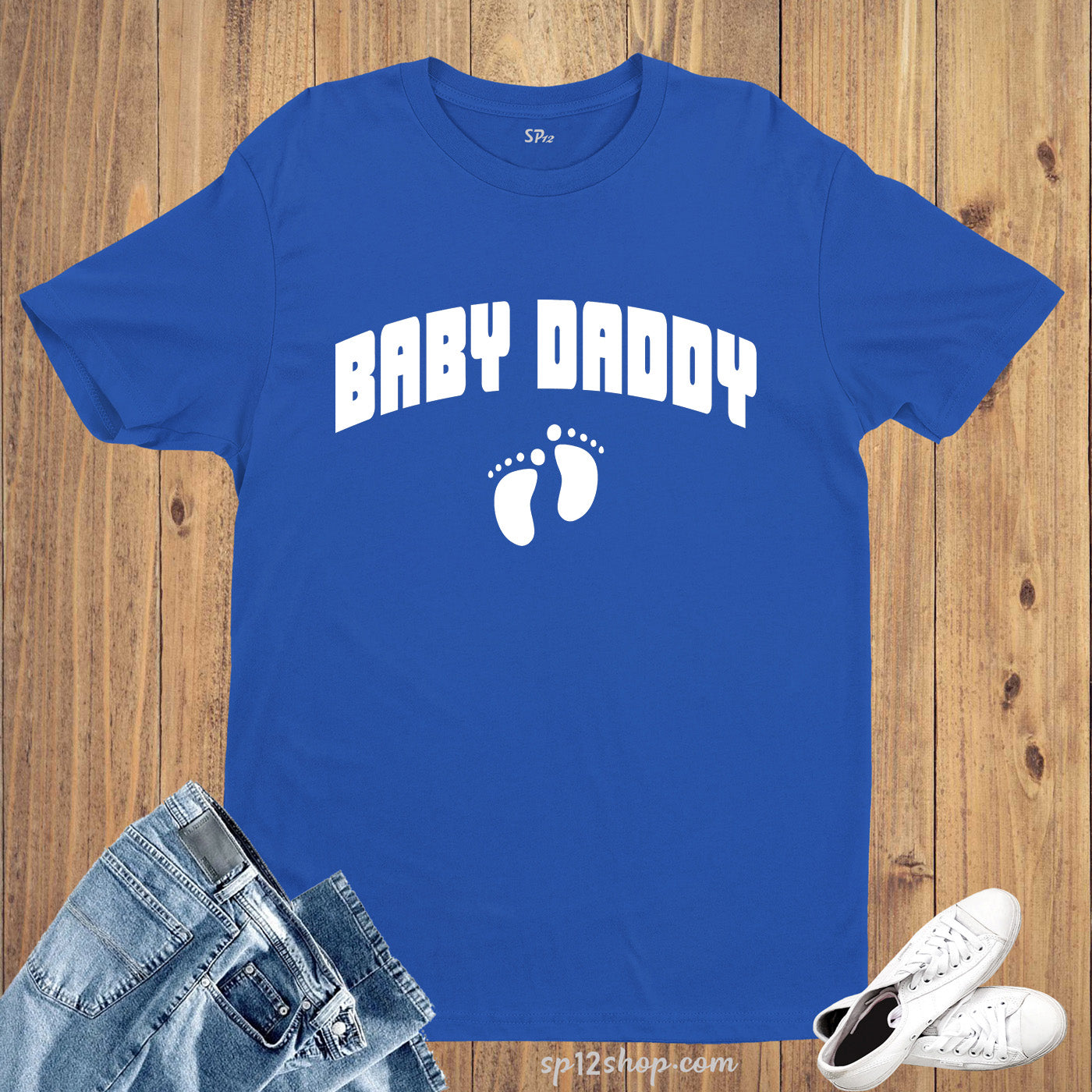 Fathers Day Dad Gift T Shirt Baby Daddy