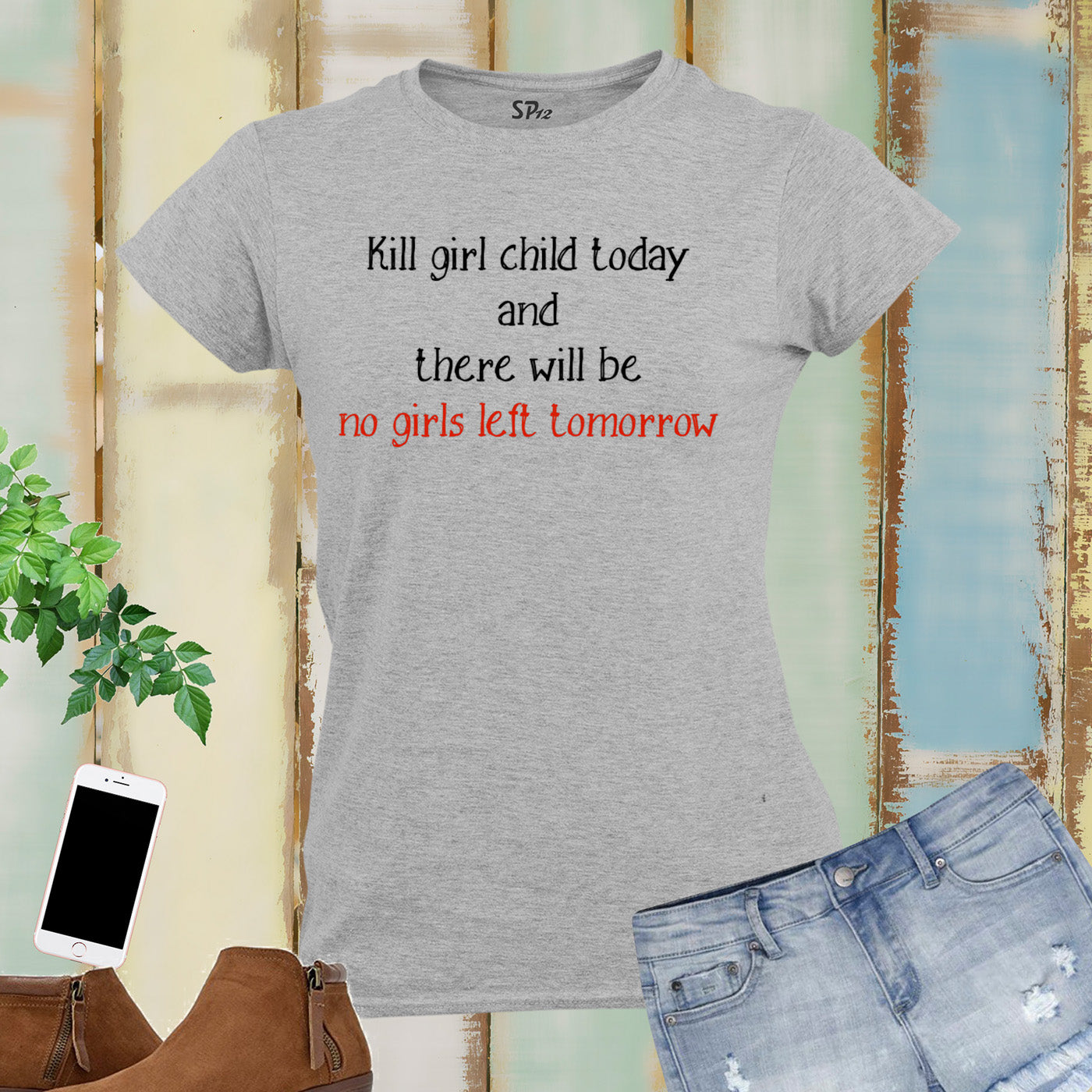 Female Infanticide Awareness Women T Shirt
