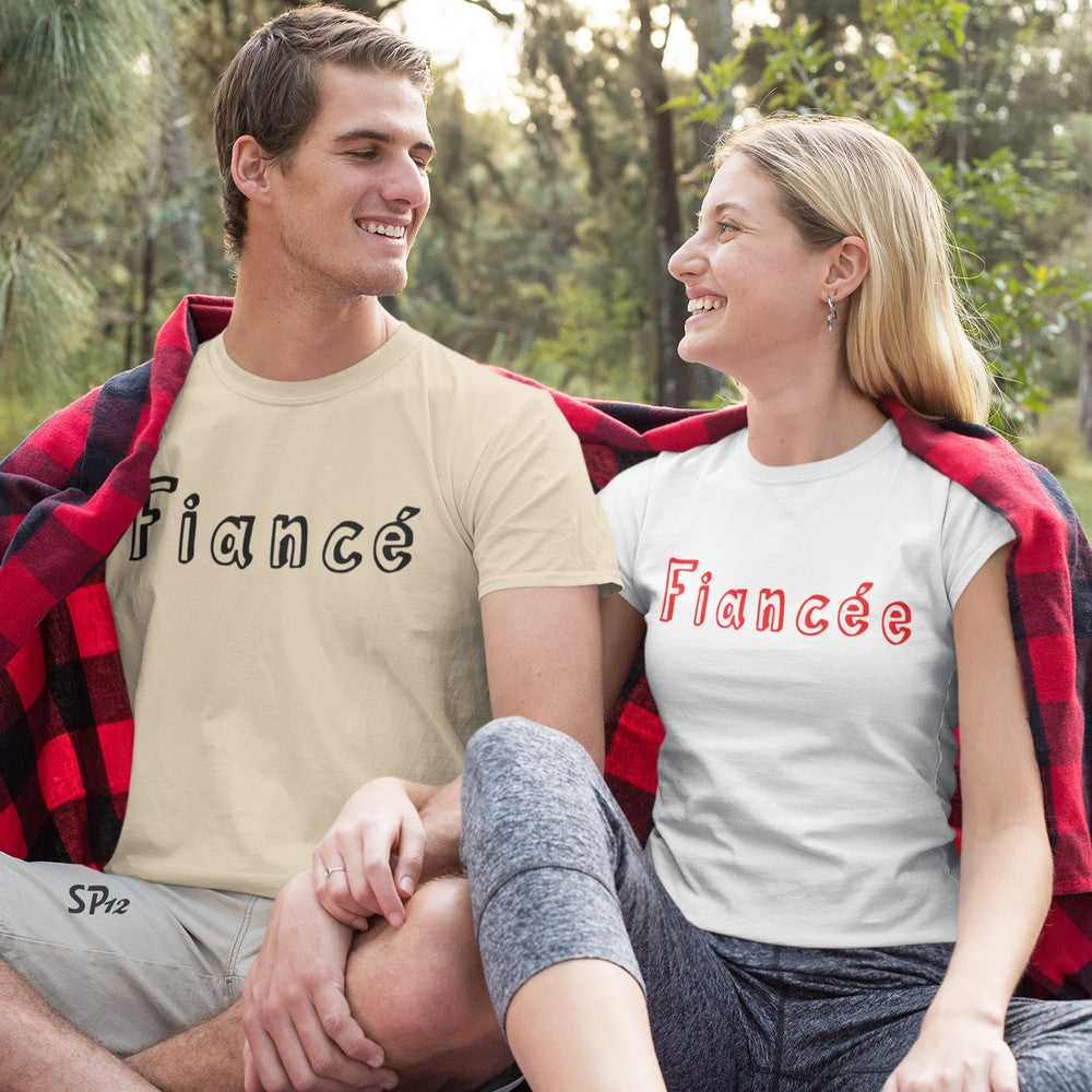 Fiance & Fiancee Couple Matching T Shirt