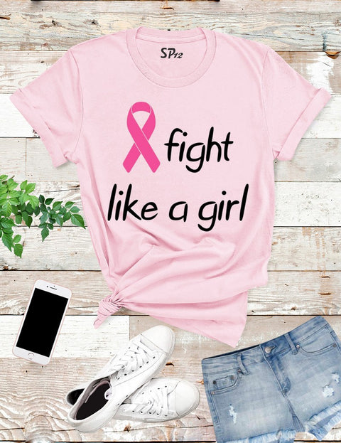 Fight Like A girl Breast Cancer T Shirt