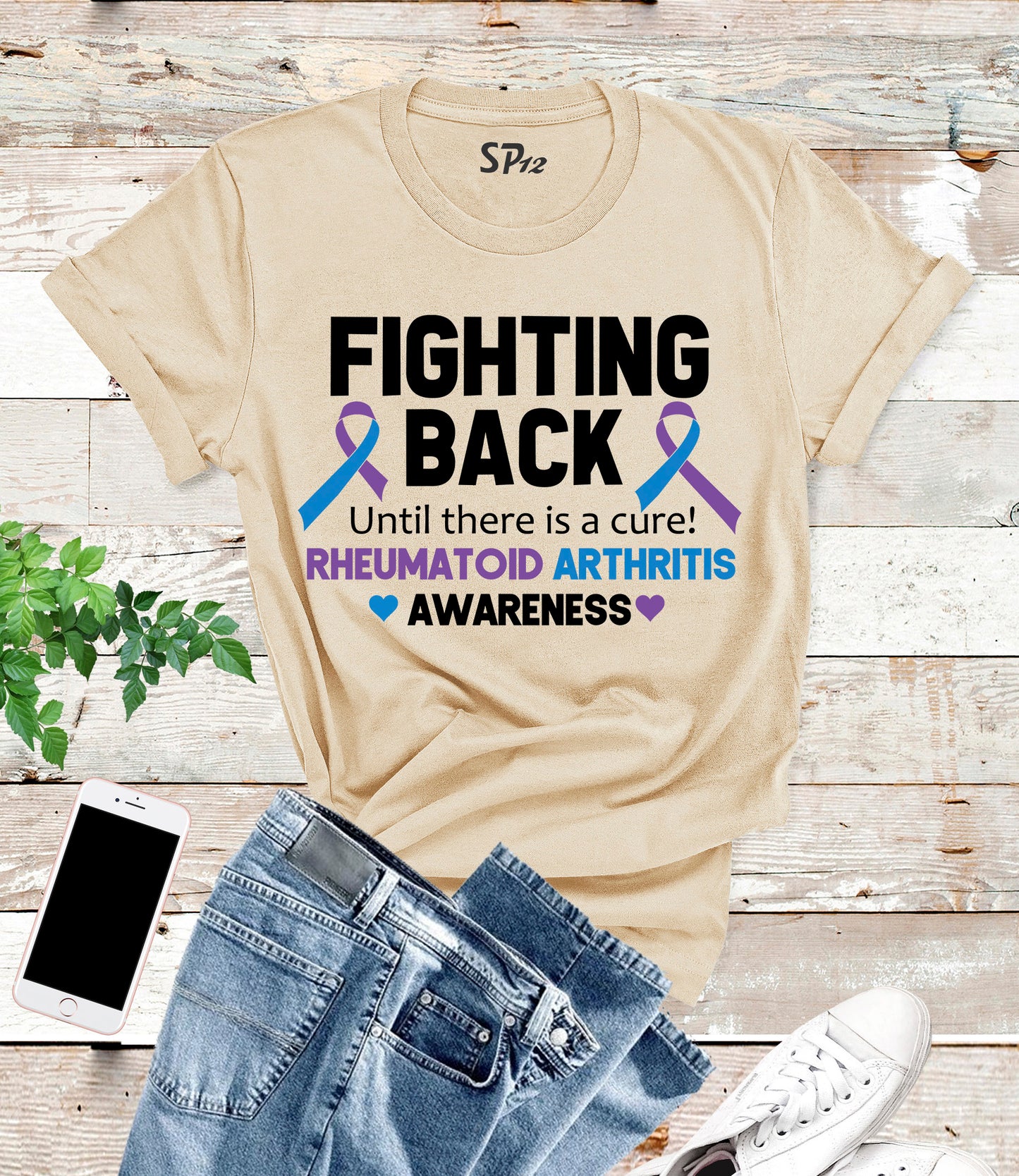 Fighting Back Rheumatoid Arthritis Awareness T Shirts