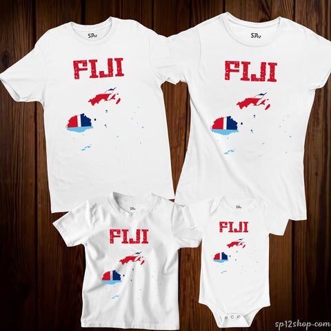 Fiji Flag T Shirt Olympics FIFA World Cup Country Flag Tee Shirt