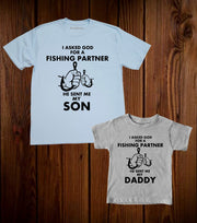 Fishing Partner Daddy And Son Matching T Shirt
