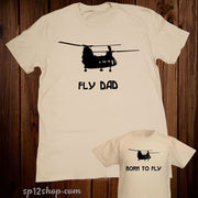 Daddy  Father Son Matching T shirt Fly dad Born to Fly High Flyers