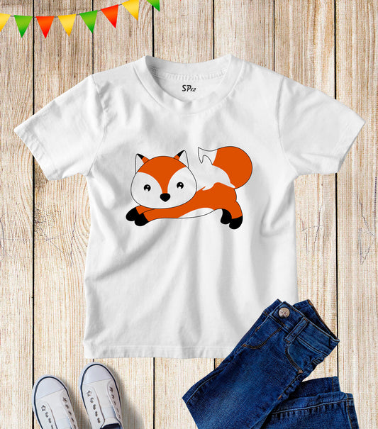 Fox Dubbing Fox Graphic Animal Kids t Shirt