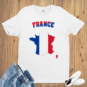 France Flag T Shirt Olympics FIFA World Cup Country Flag Tee Shirt