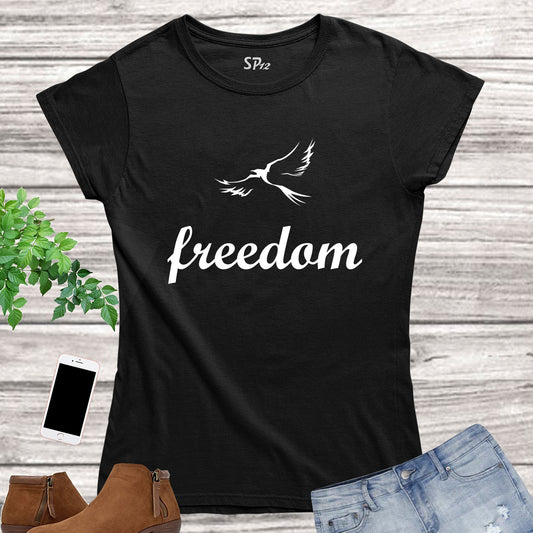 Freedom Bird Dove Women T Shirt