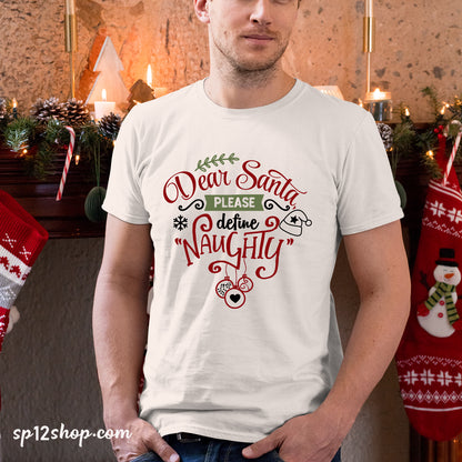 Funny Christmas T shirt Dear Santa I really Tried Tee