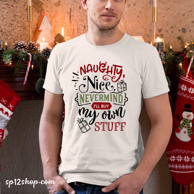 Secret Santa Naughty Nice Neverland Christmas T shirt