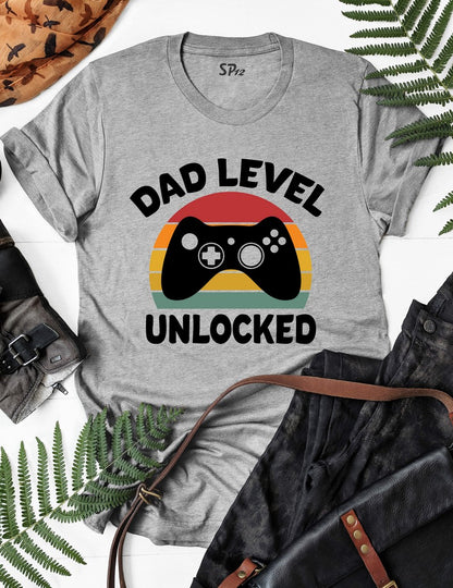 Gamer Dad Level Unlocked T Shirt
