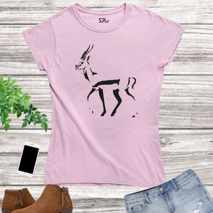 Gazelle Deer Graphic Women T Shirt