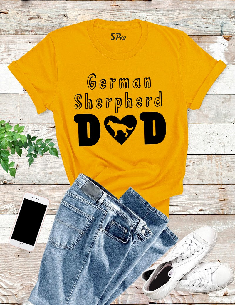 German Sherpherd Dad T Shirt