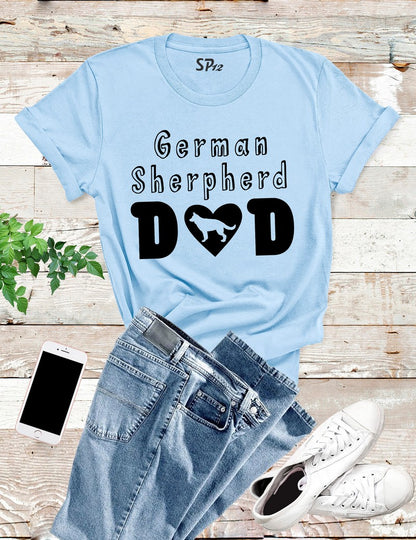 German Sheperd Dad T Shirt