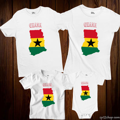 Ghana Flag T Shirt Olympics FIFA World Cup Country Flag Tee Shirt
