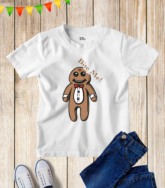 Kids Gingerbread Man Funny Christmas T Shirt
