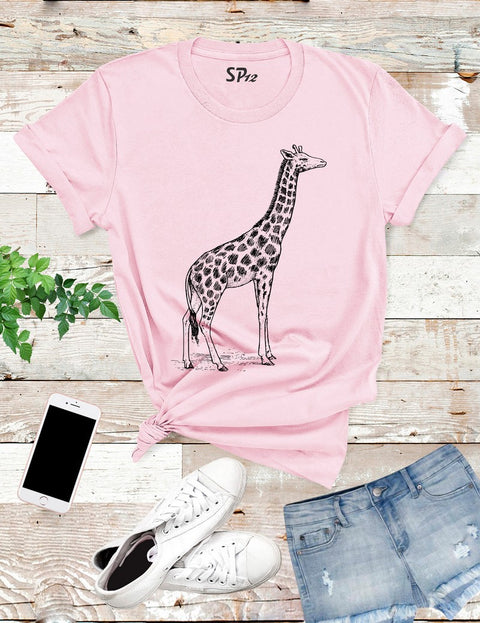 Giraffe body Slogan Funny T Shirt