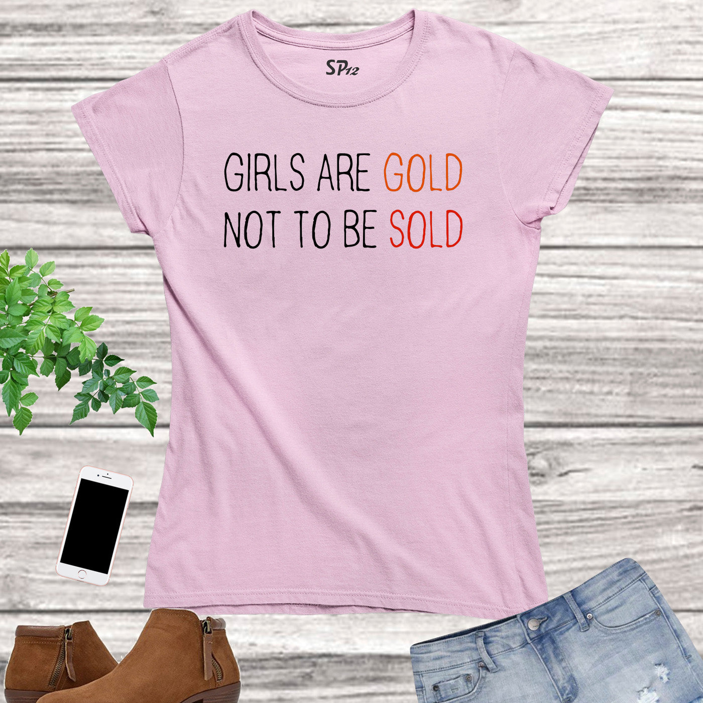 Girls Are Gold not To Be Sold Women T Shirt