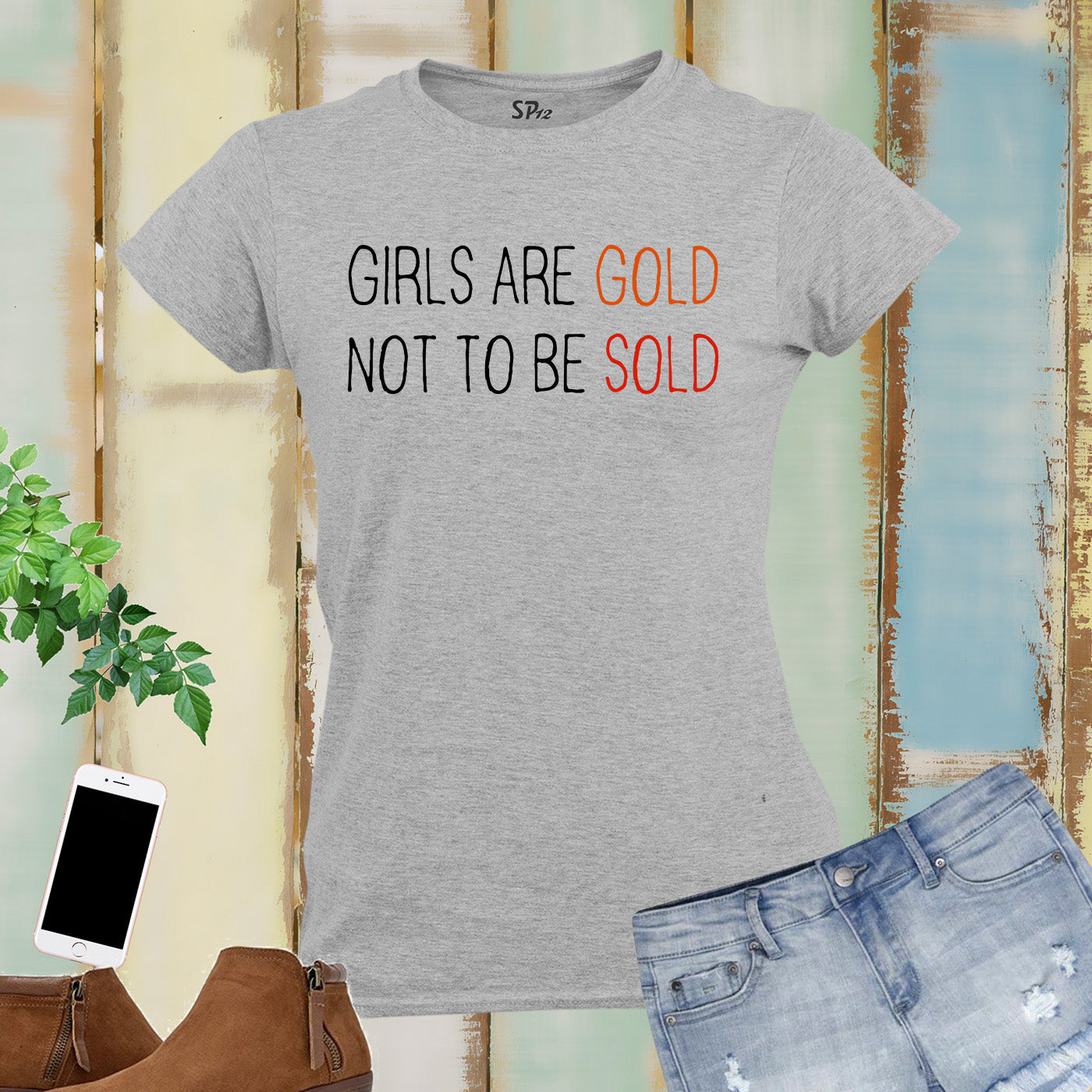 Girls Are Gold not To Be Sold Women T Shirt