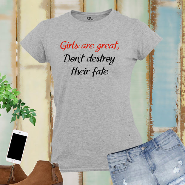 Girls Are Great Awareness Women T Shirt