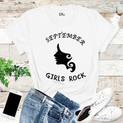 Girls rock September Birthday T Shirt