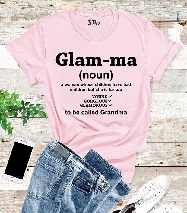 Glamma T Shirt Grandmother Tees