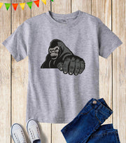 Kids Gorilla King Kong T Shirt Wild Animal Zoo