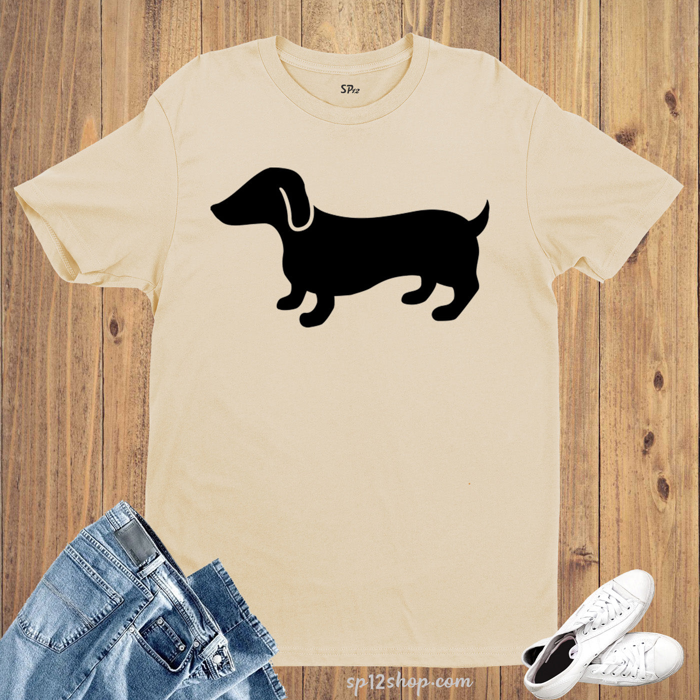 Graphic T Shirt Wiener American Dog Animal Right Lover Pets