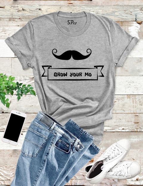 Grow Your Mustache Awareness T Shirt