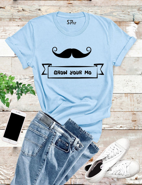 Grow Your Mustache Awareness T Shirt