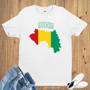 Guinea Flag T Shirt Olympics FIFA World Cup Country Flag Tee Shirt