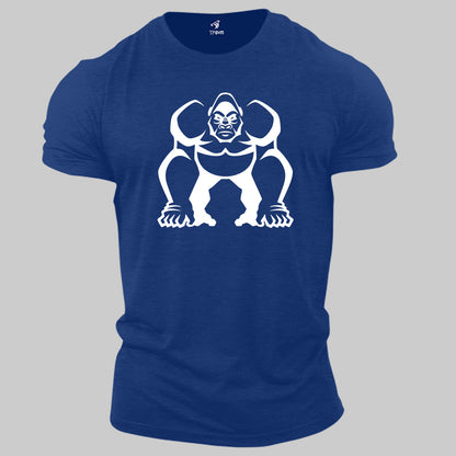 Gym Animal  T Shirt Gorilla Power