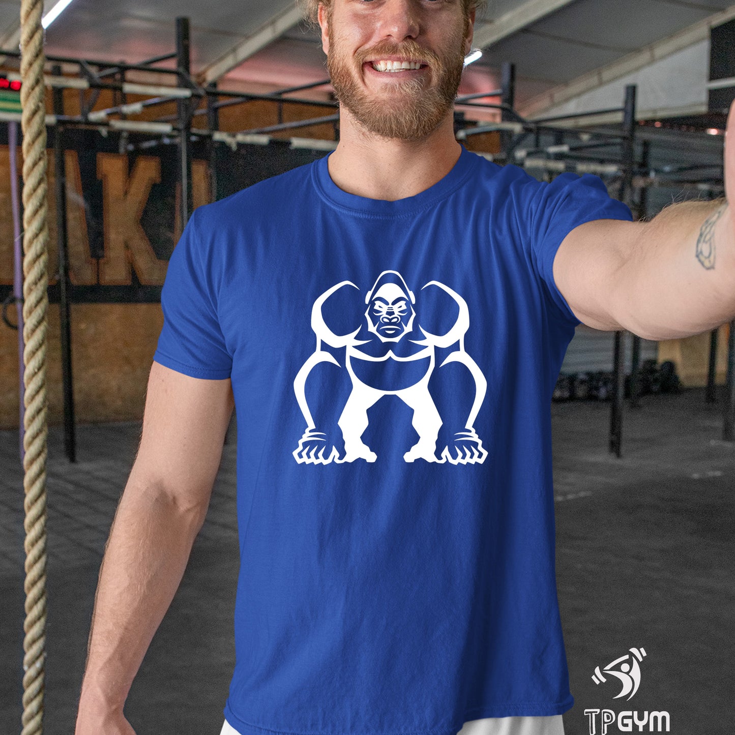 Gym Animal  T Shirt Gorilla Power