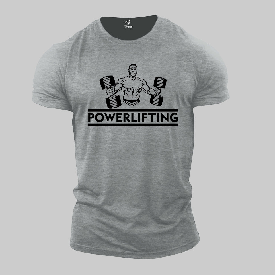 Gym Fitness Crossfit T shirt Powerlifting Dumble
