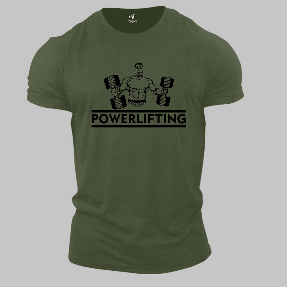 Gym Fitness Crossfit T shirt Powerlifting Dumble